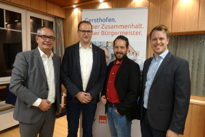 Michael Wörle, Manuel Meyer, Jakob Kraus und Fabian Wamser