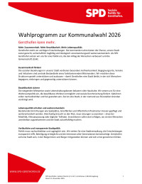 Wahlprogramm SPD Gersthofen